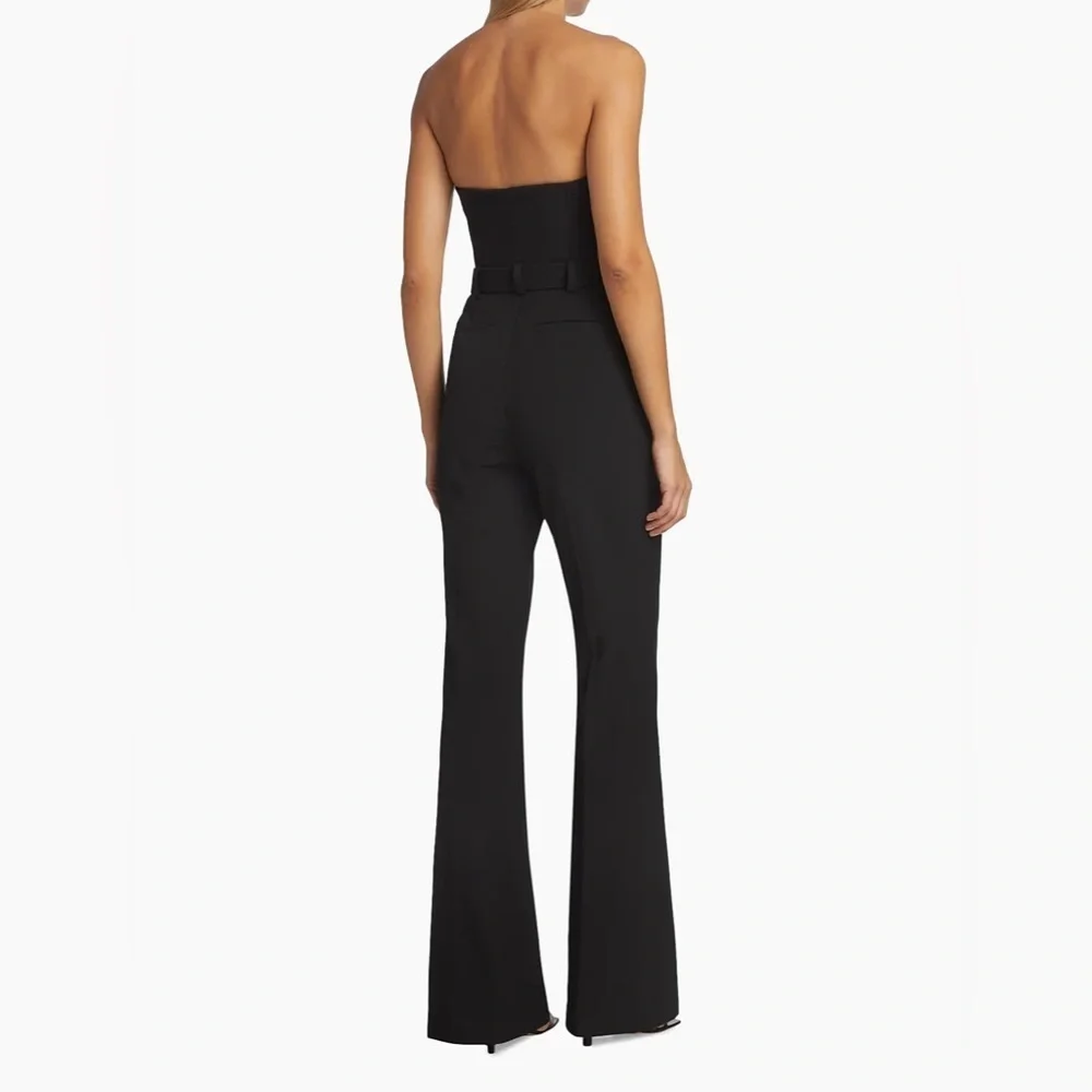 NWT A.L.C. Kate Strapless Belted Jumpsuit Black Size 2 – Missing Belt - Picture 4 of 9